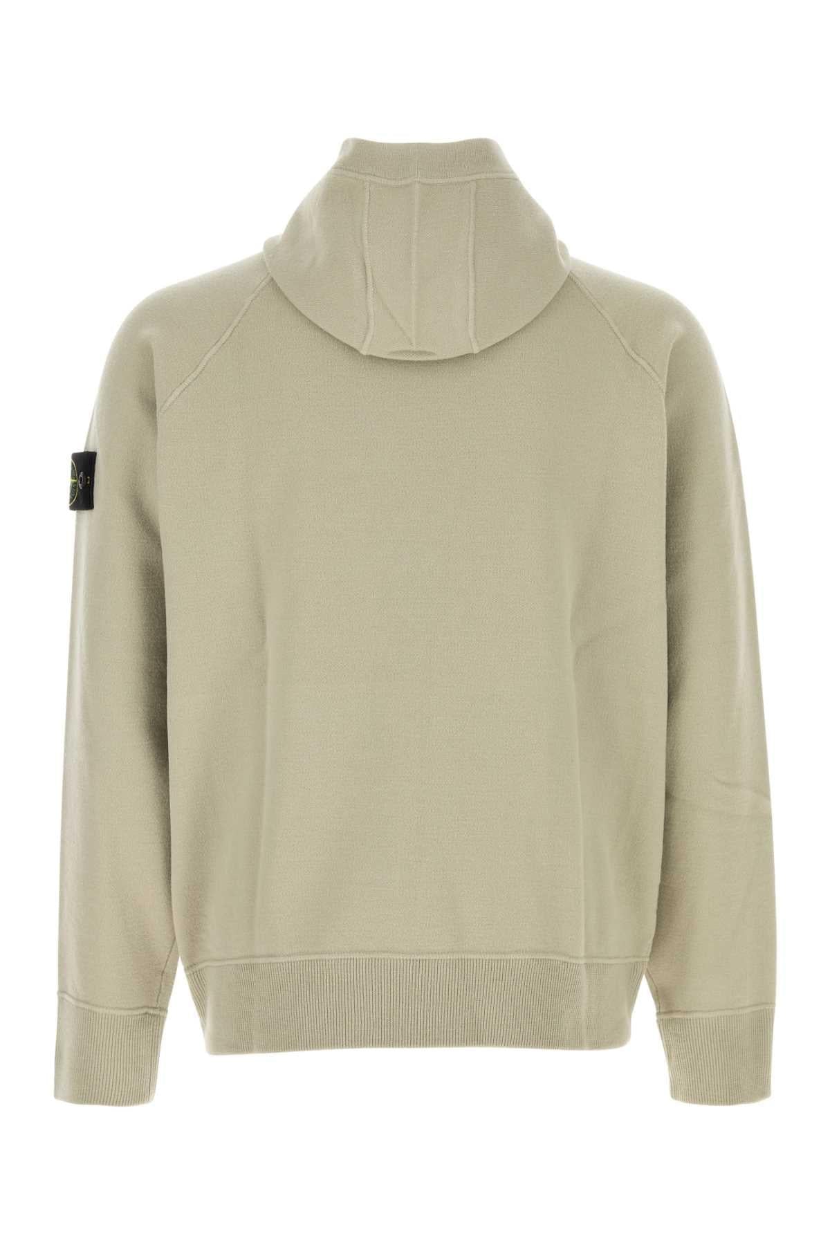 Stone Island Men Dove Grey Knit Sweatshirt STONE ISLAND