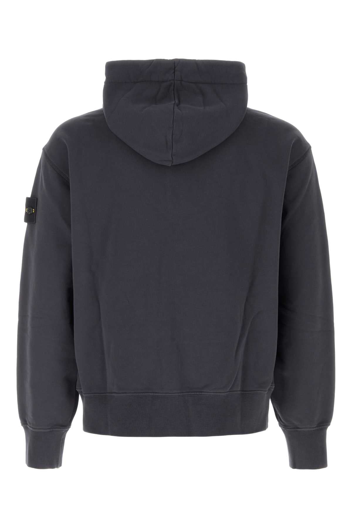 Stone Island Men Nay Blue Cotton Sweatshirt STONE ISLAND