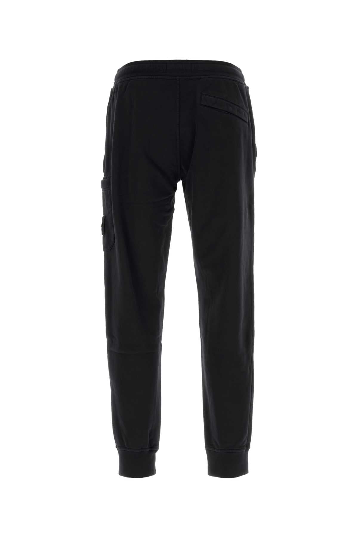 Stone Island Men Black Cotton Joggers