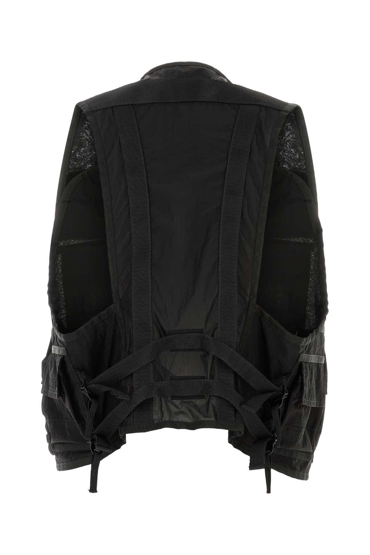 Stone Island Men Black Nylon Vest STONE ISLAND