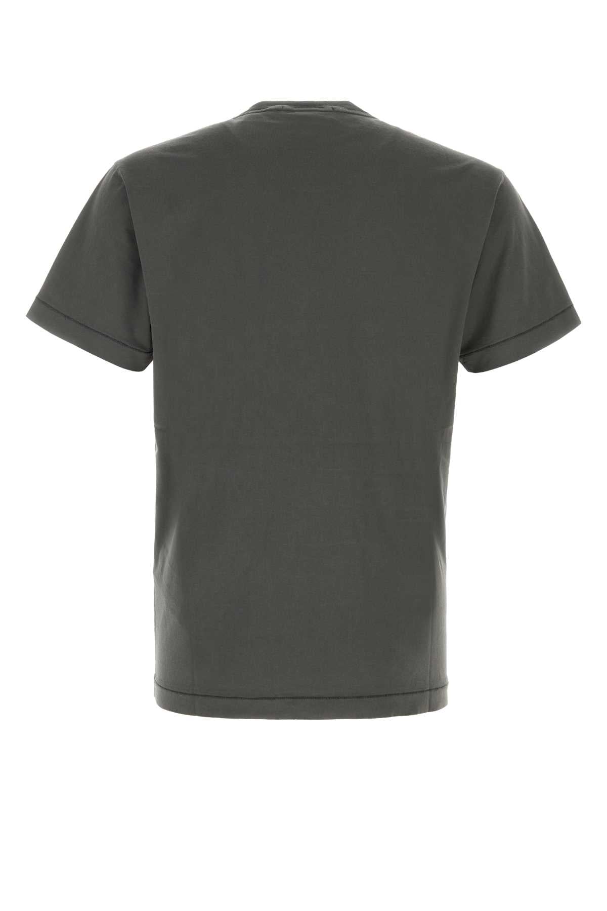 Stone Island Men Charcoal Cotton T-Shirt STONE ISLAND