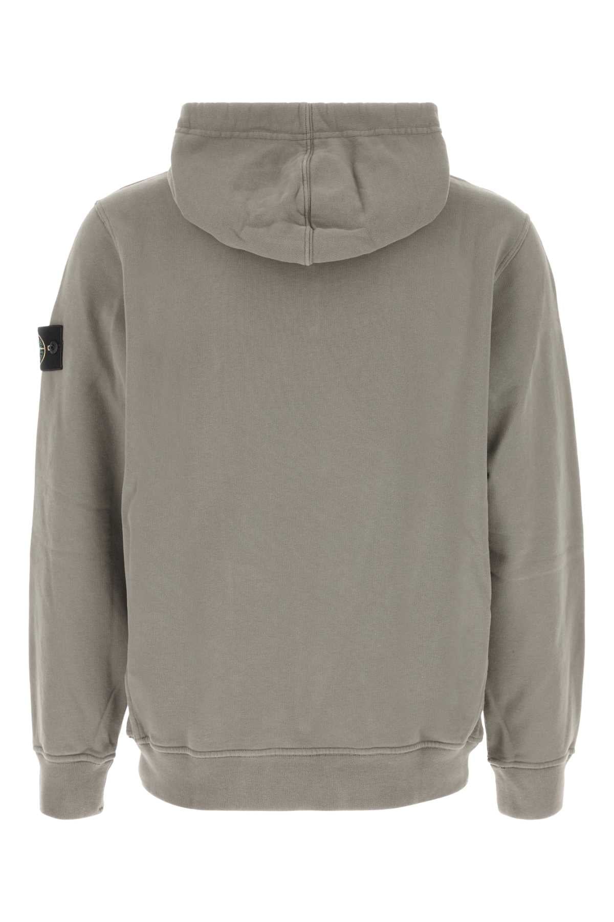 Stone Island Men Grey Cotton Sweatshirt STONE ISLAND