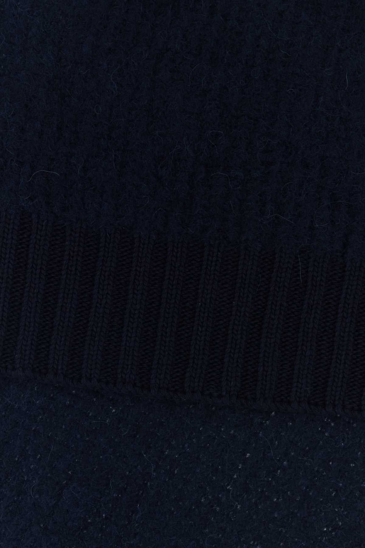 Stone Island Men Midnight Blue Stretch Alpaca Blend Scarf STONE ISLAND