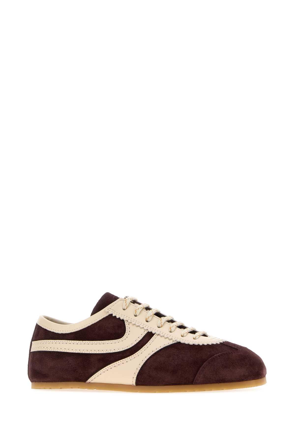 Dries Van Noten Women Grape Suede Sneakers DRIES VAN NOTEN