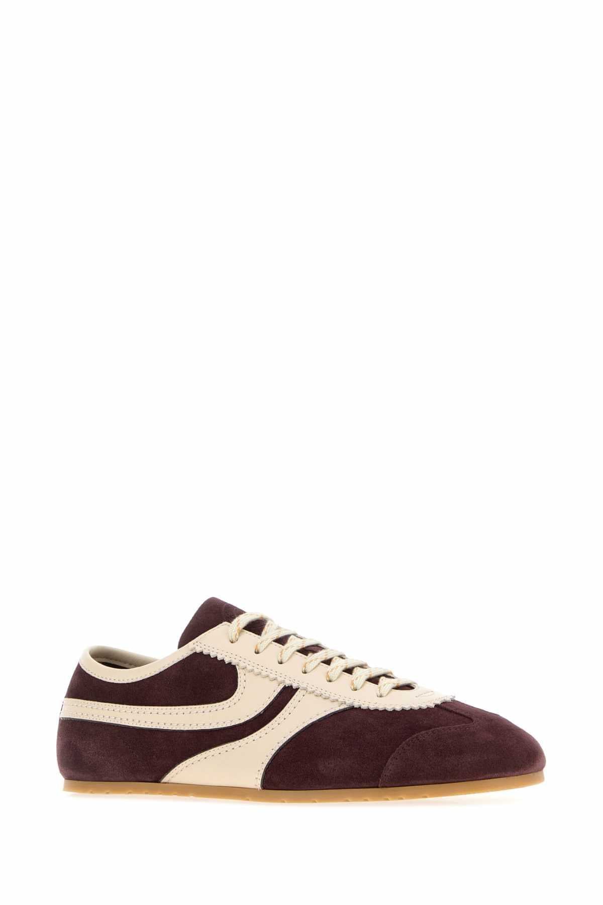 Dries Van Noten Men Two-Tone Suede And Leather Sneakers DRIES VAN NOTEN