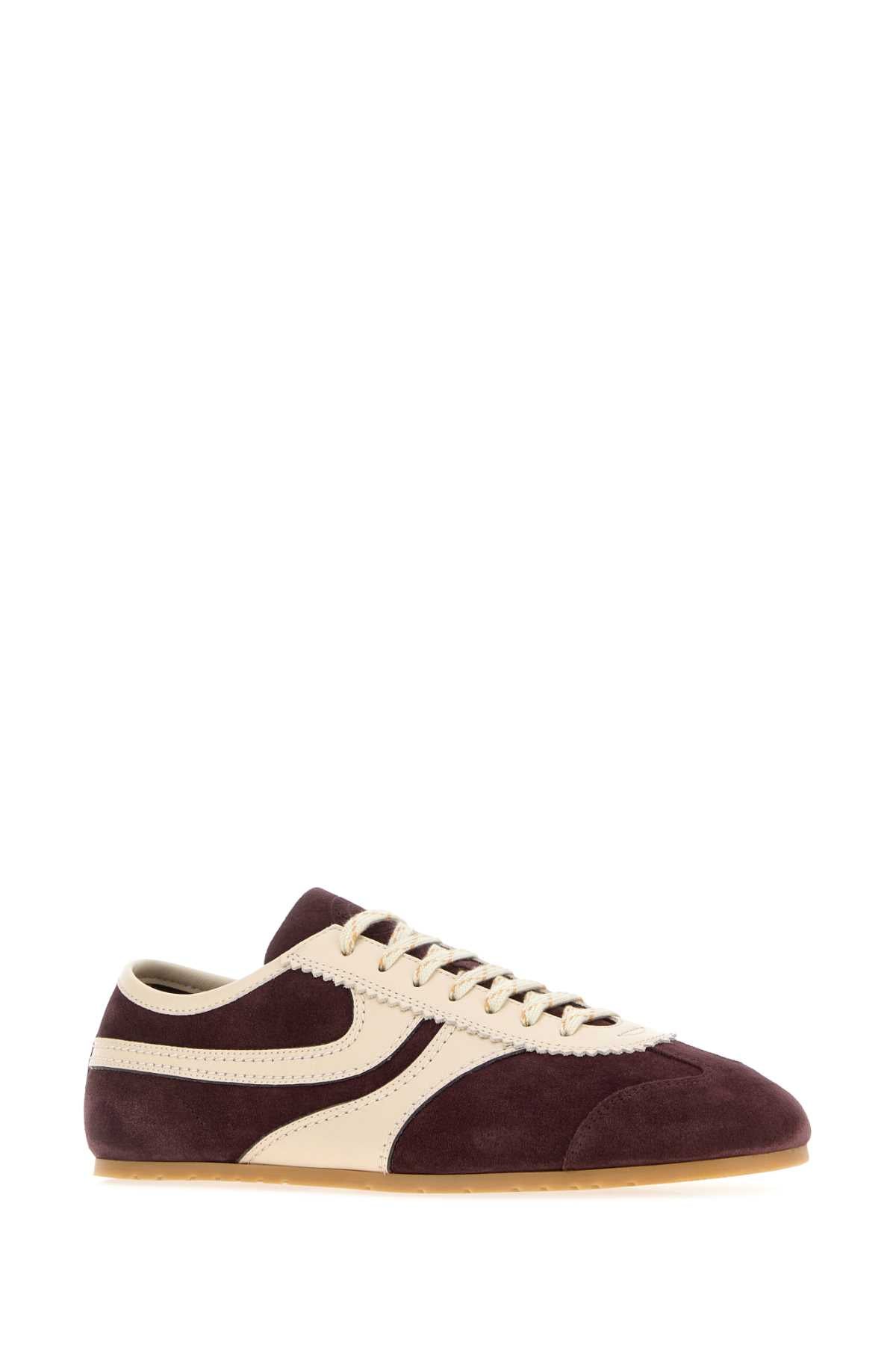 Dries Van Noten Men Two-Tone Suede And Leather Sneakers DRIES VAN NOTEN