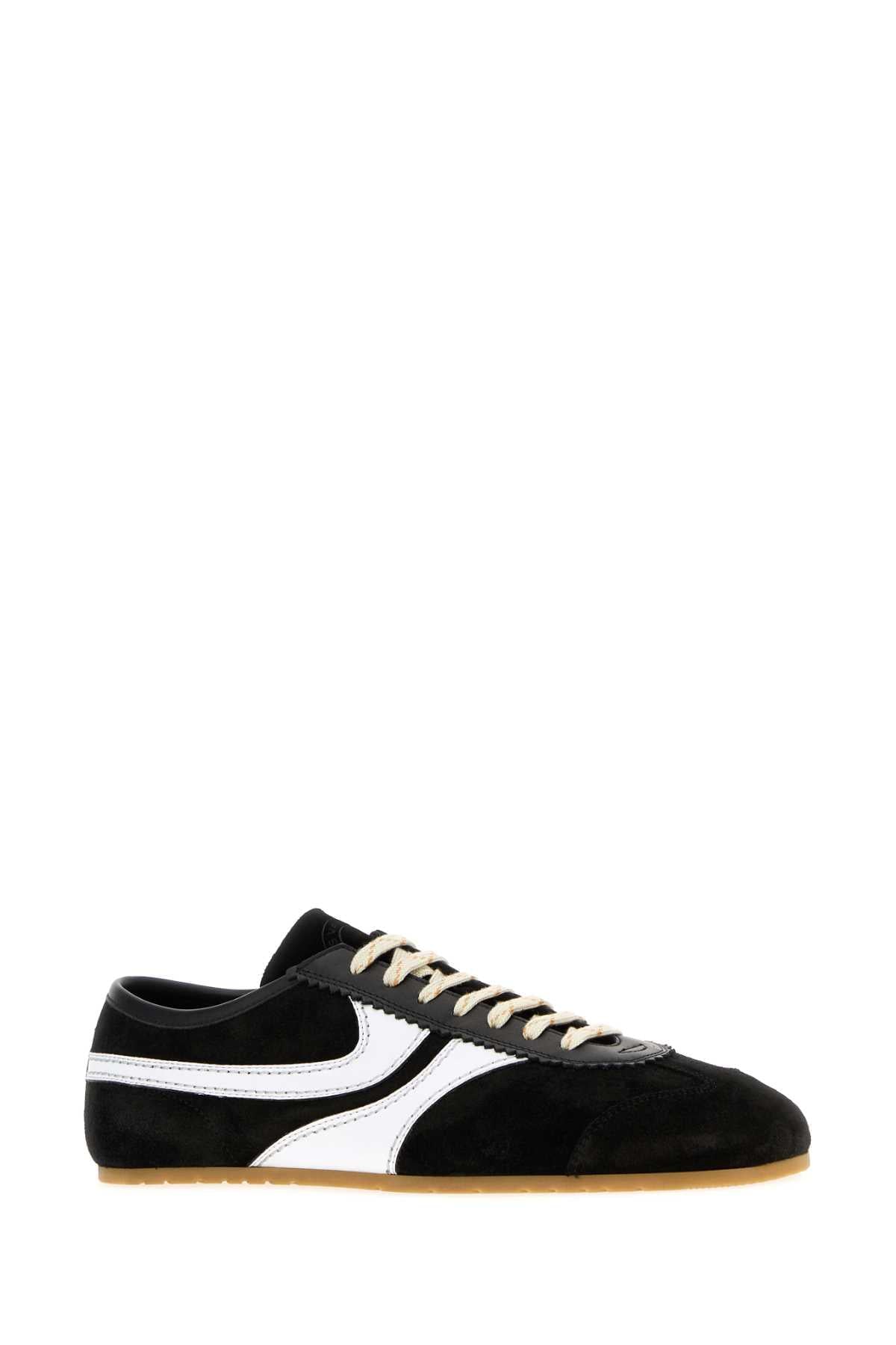 Dries Van Noten Men Two-Tone Leather And Suede Sneakers DRIES VAN NOTEN