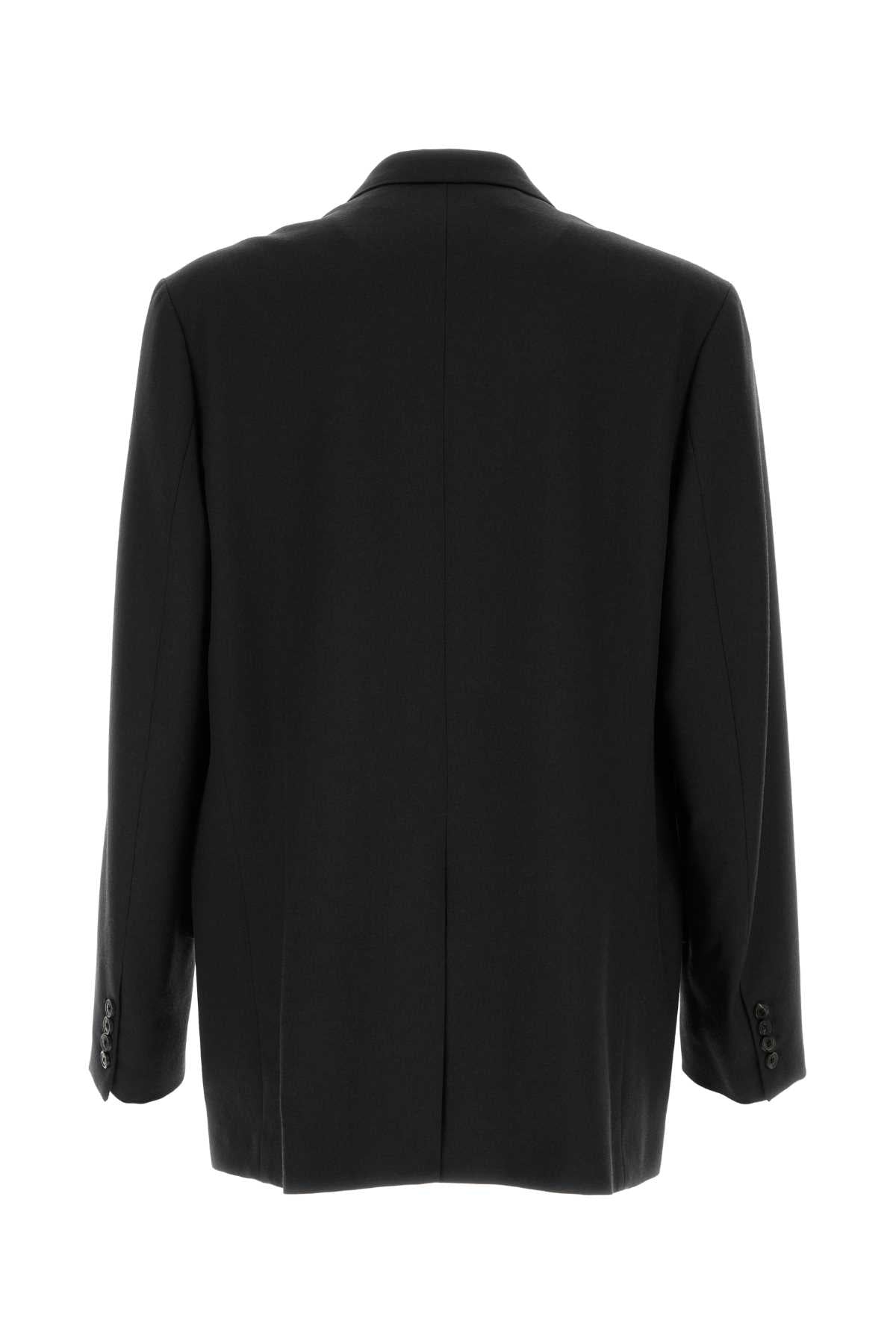 Dries Van Noten Men Black Wool Bosier Oversize Blazer DRIES VAN NOTEN