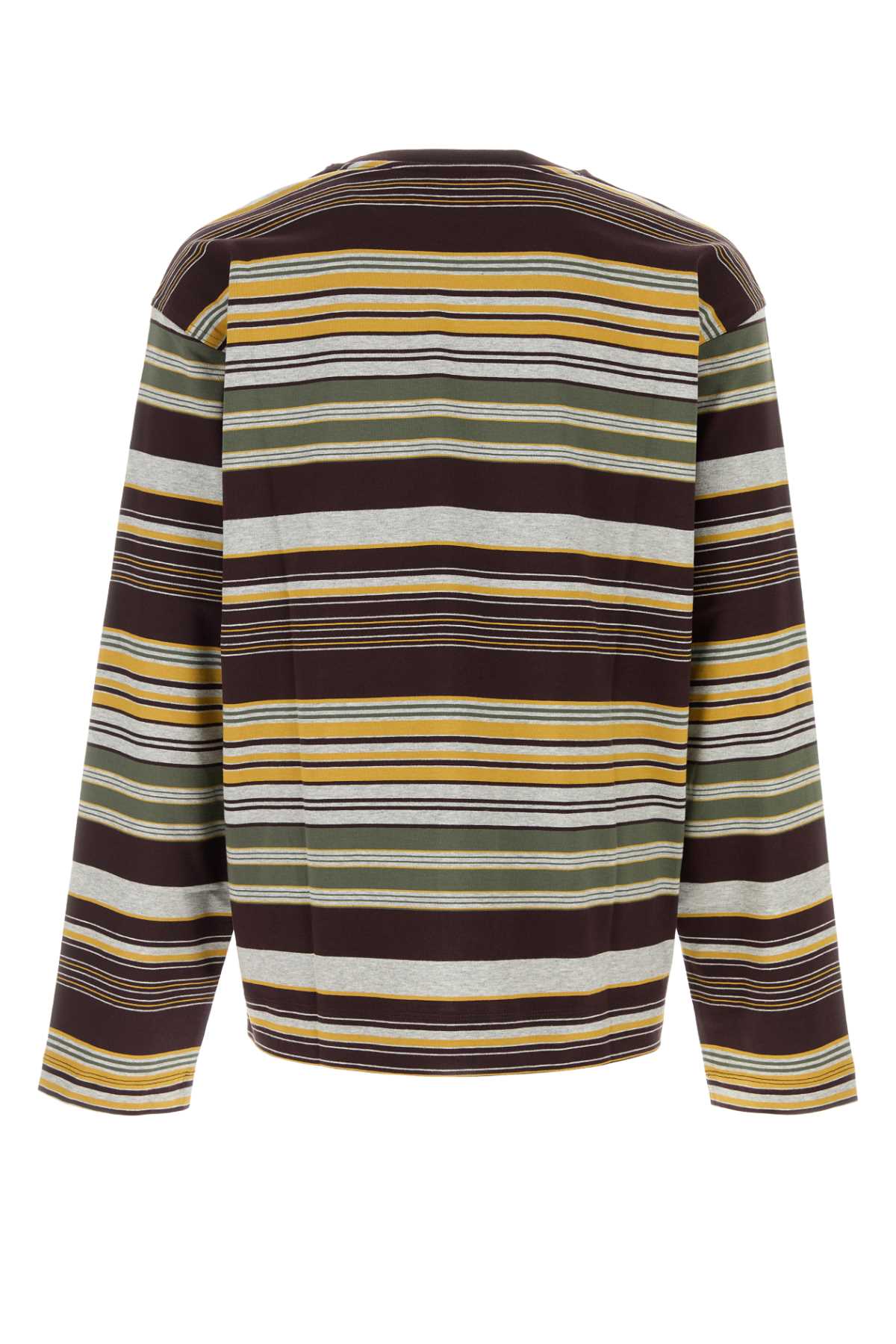 Dries Van Noten Men Embroidered Cotton Oversize Hember T-Shirt DRIES VAN NOTEN