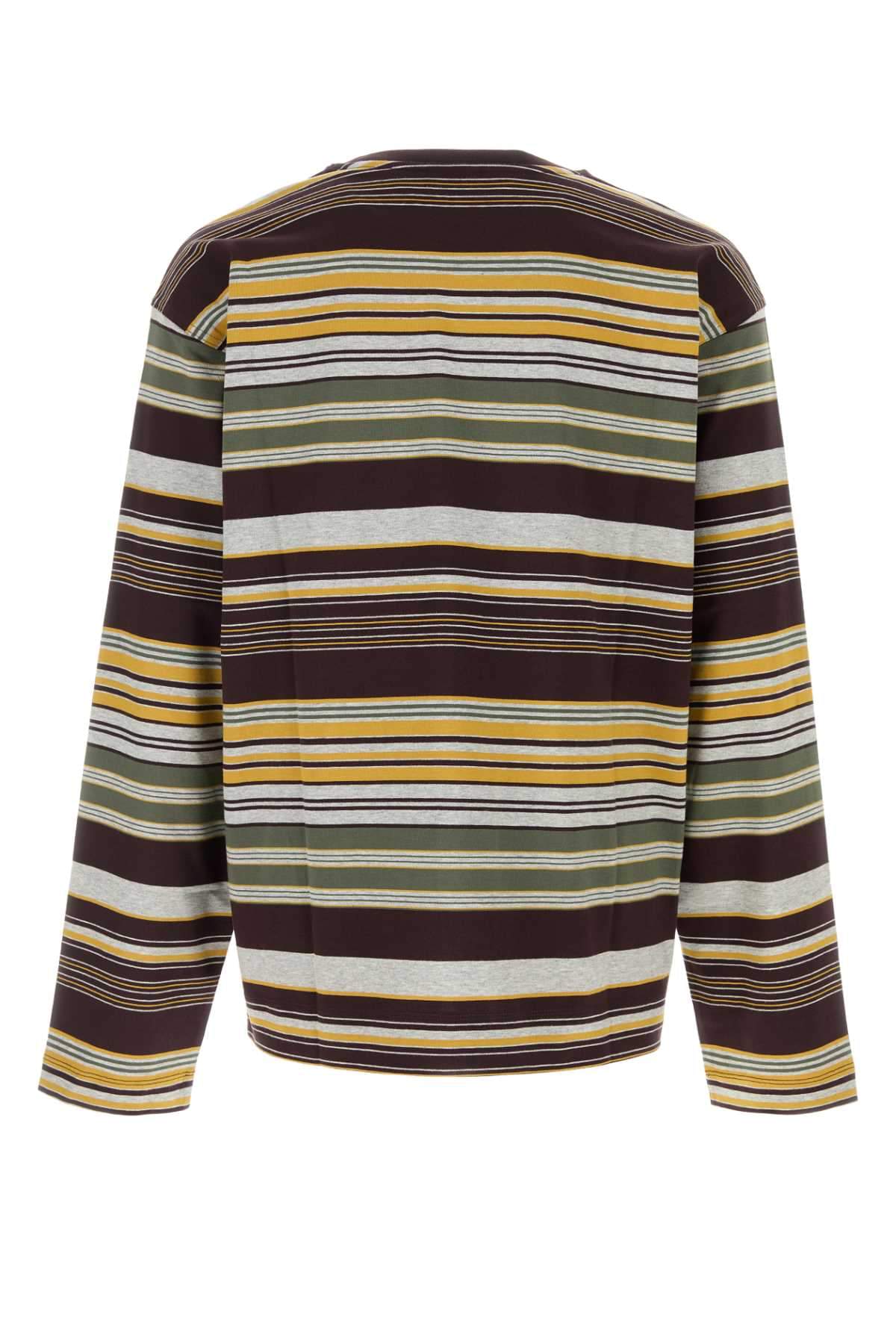 Dries Van Noten Men Embroidered Cotton Oversize Hember T-Shirt DRIES VAN NOTEN