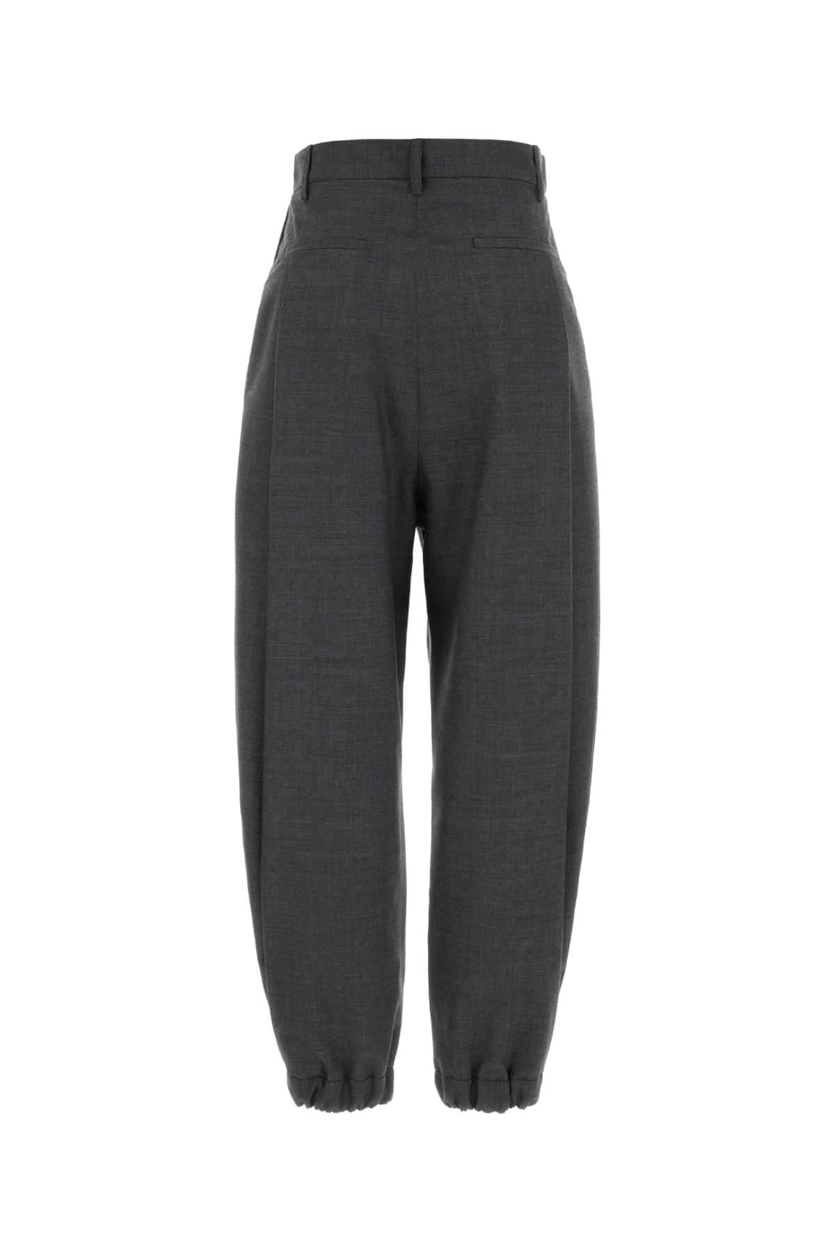 Moschino Women Grey Wool Pant MOSCHINO