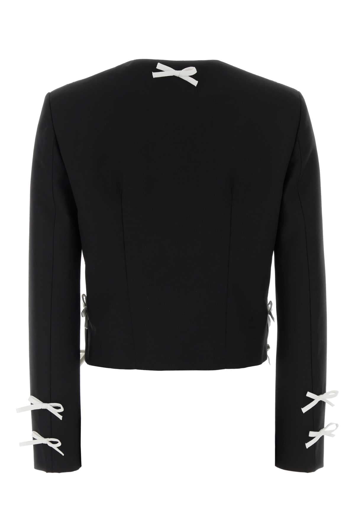 Moschino Women Black Wool Blazer MOSCHINO