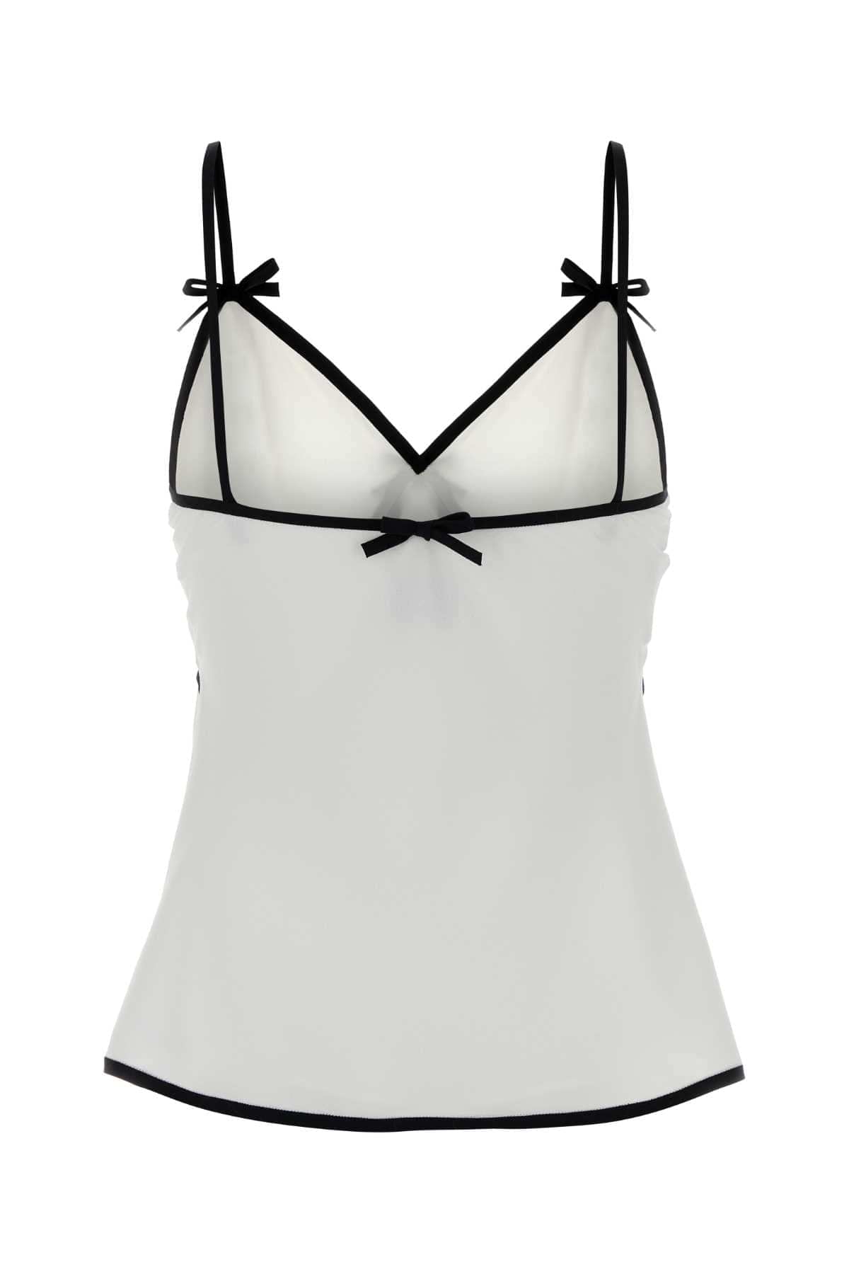 Moschino Women White Crepe Top MOSCHINO