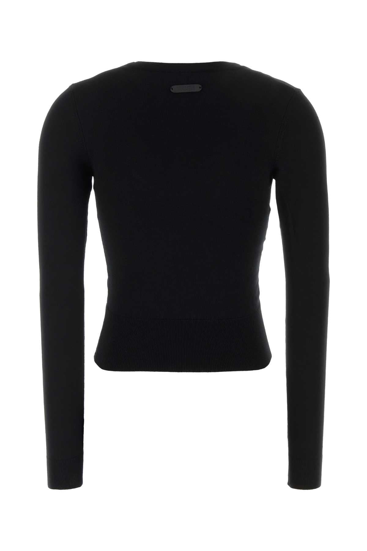 Moschino Women Black Viscose Blend Sweater MOSCHINO