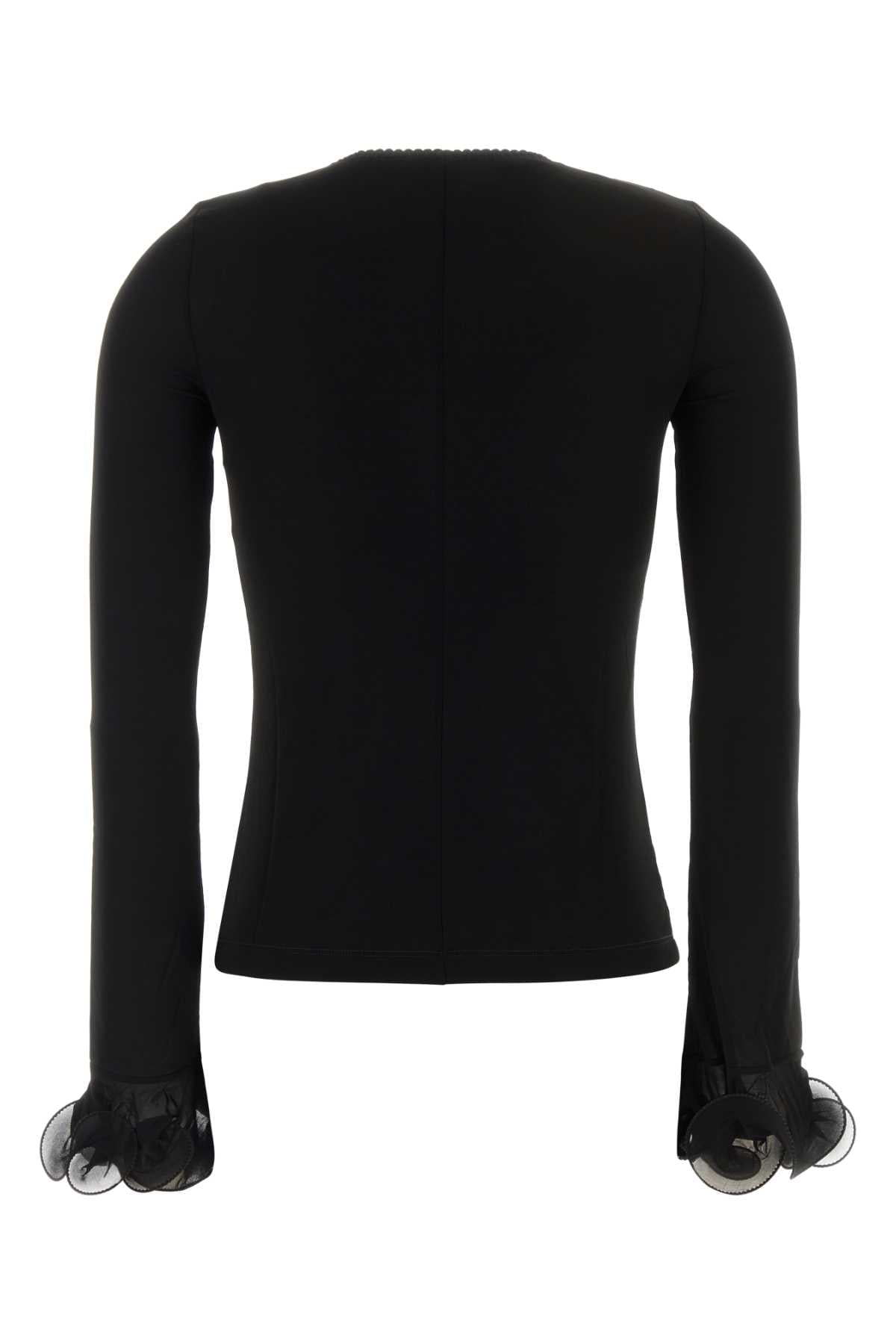 Moschino Women Black Jersey Top MOSCHINO