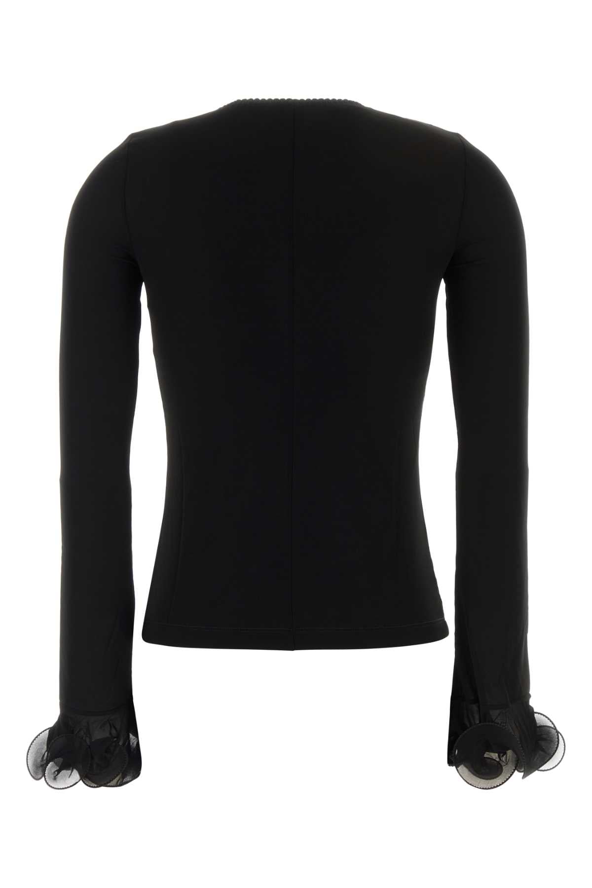 Moschino Women Black Jersey Top MOSCHINO