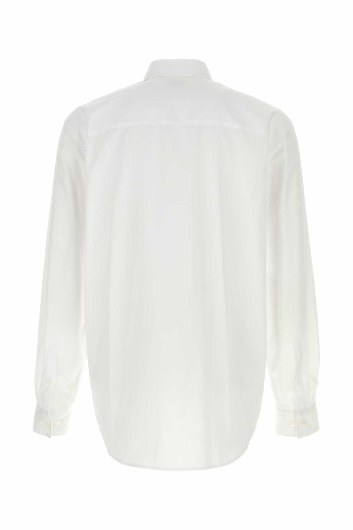 Dries Van Noten Men White Poplin Shirt DRIES VAN NOTEN