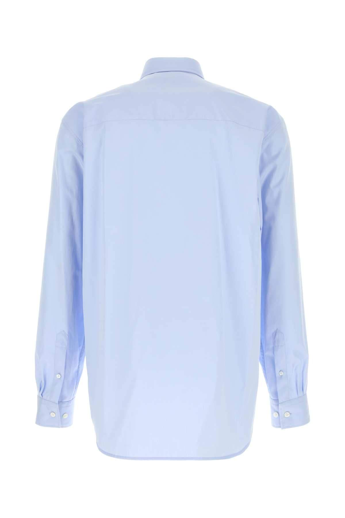Dries Van Noten Men Light Blue Cilian Poplin Shirt DRIES VAN NOTEN