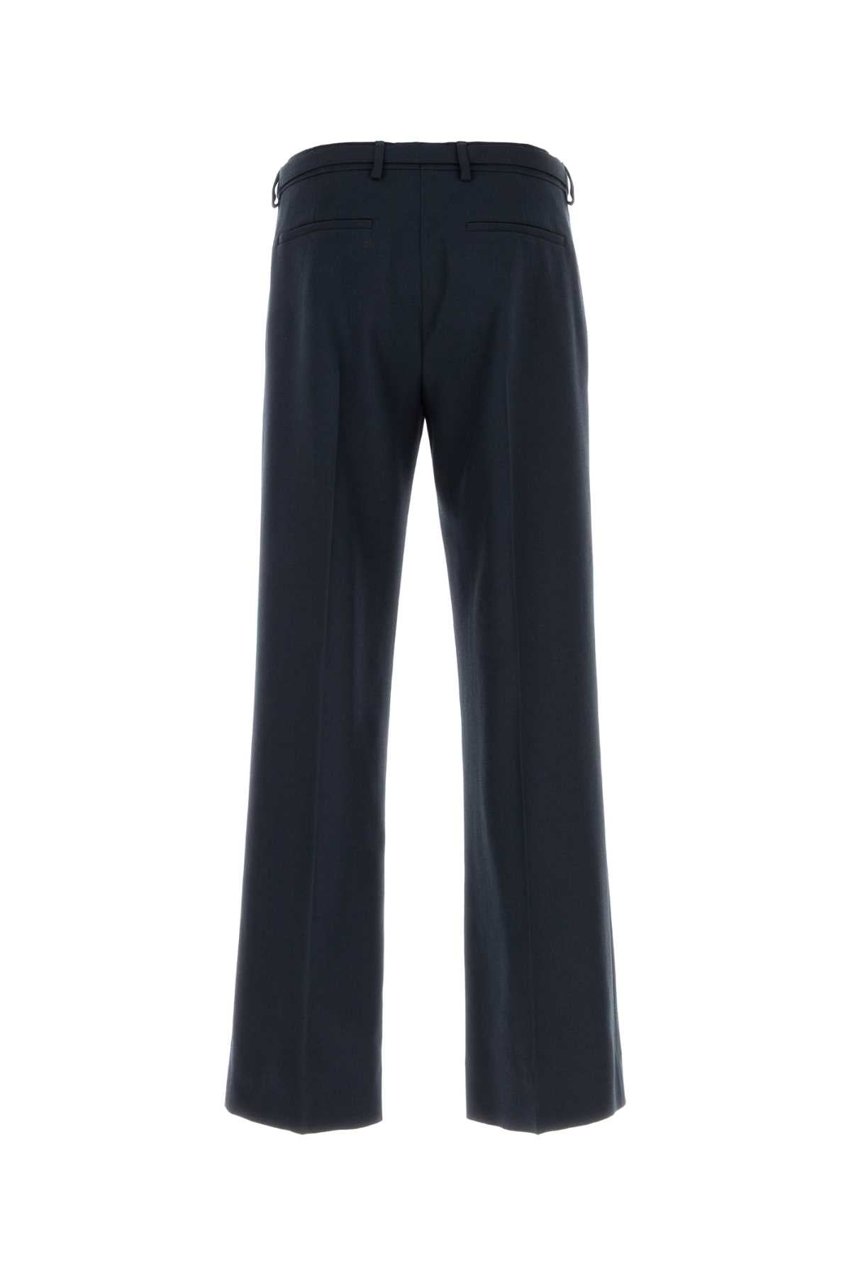 Dries Van Noten Men Midnight Blue Wool Pant DRIES VAN NOTEN