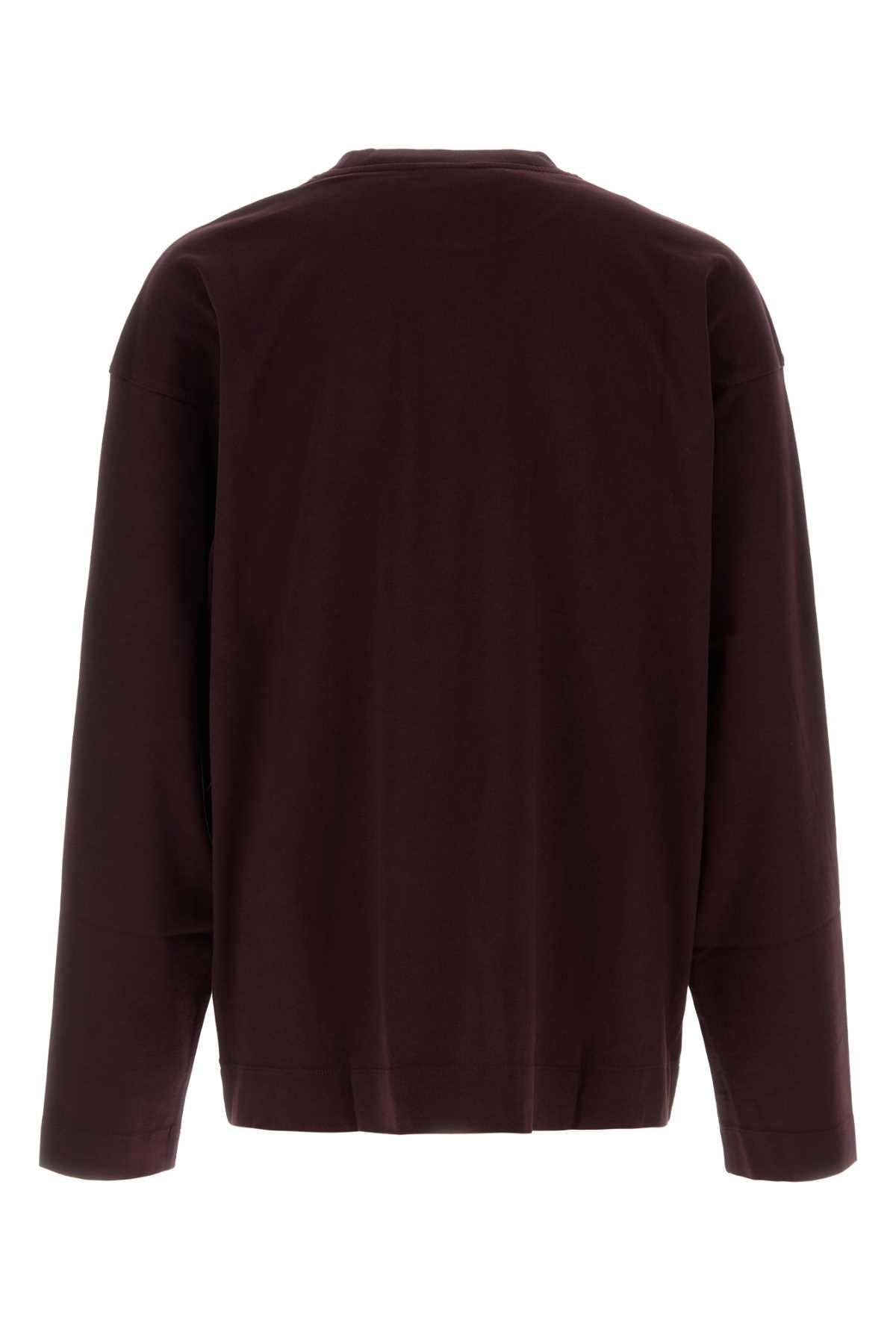 Dries Van Noten Men Grape Cotton Oversize Hegland T-Shirt DRIES VAN NOTEN