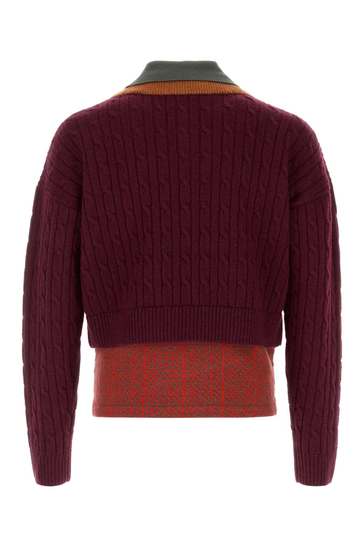 Dries Van Noten Men Multicolor Wool Blend Medan Polo Shirt DRIES VAN NOTEN