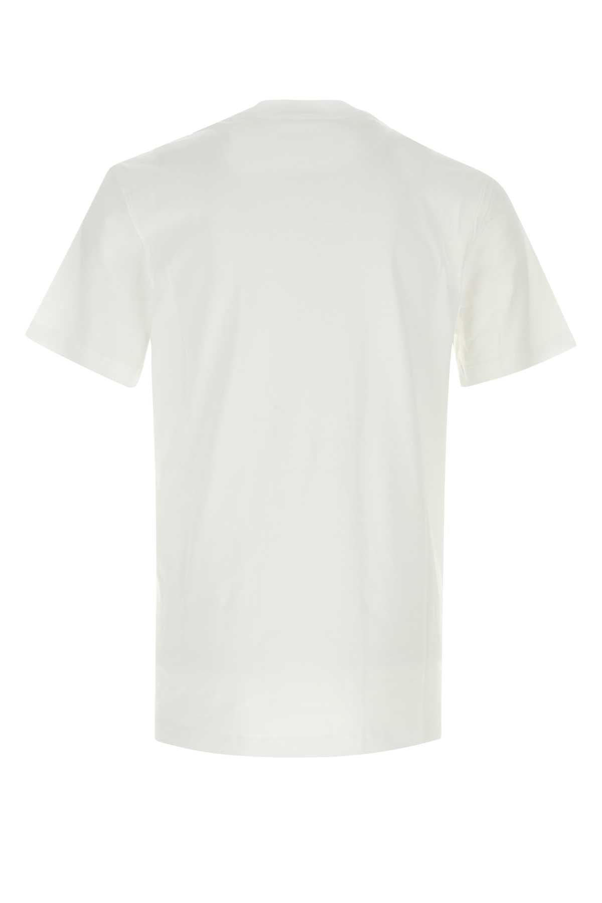 Moschino Men White Cotton T-Shirt MOSCHINO
