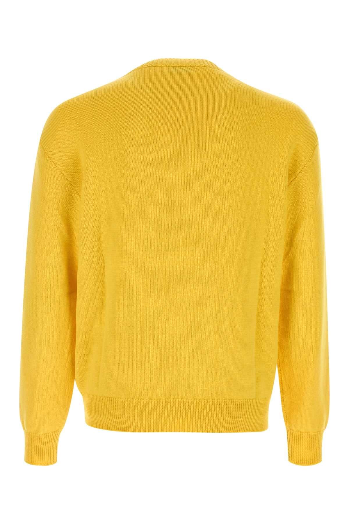 Moschino Men Yellow Wool Sweater MOSCHINO