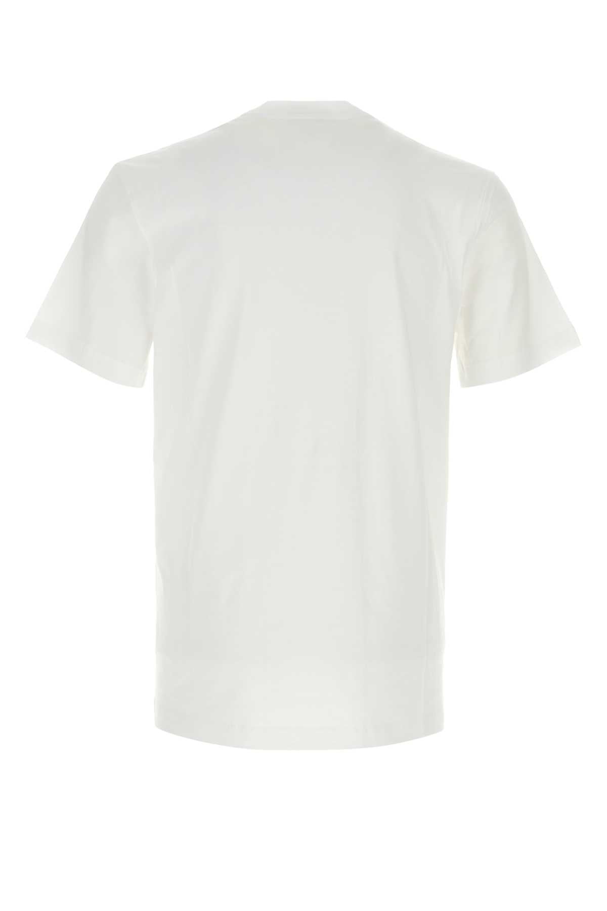 Moschino Men White Cotton T-Shirt MOSCHINO