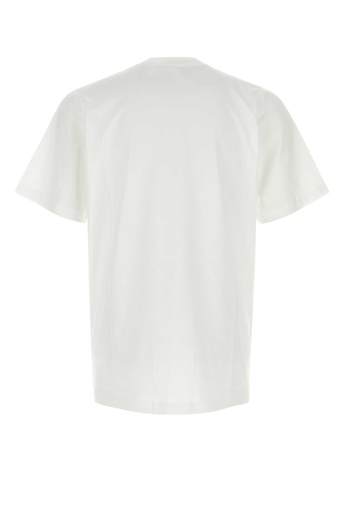 Moschino Men White Cotton T-Shirt MOSCHINO