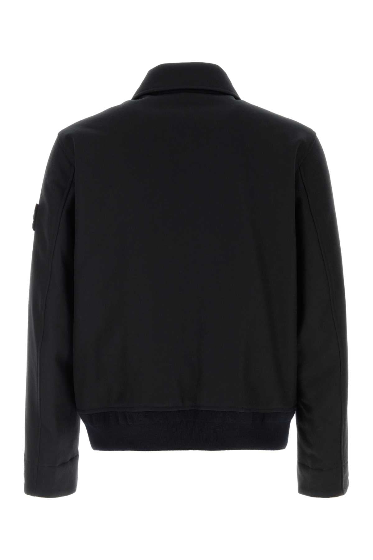 Stone Island Men Black Wool Blend Jacket STONE ISLAND