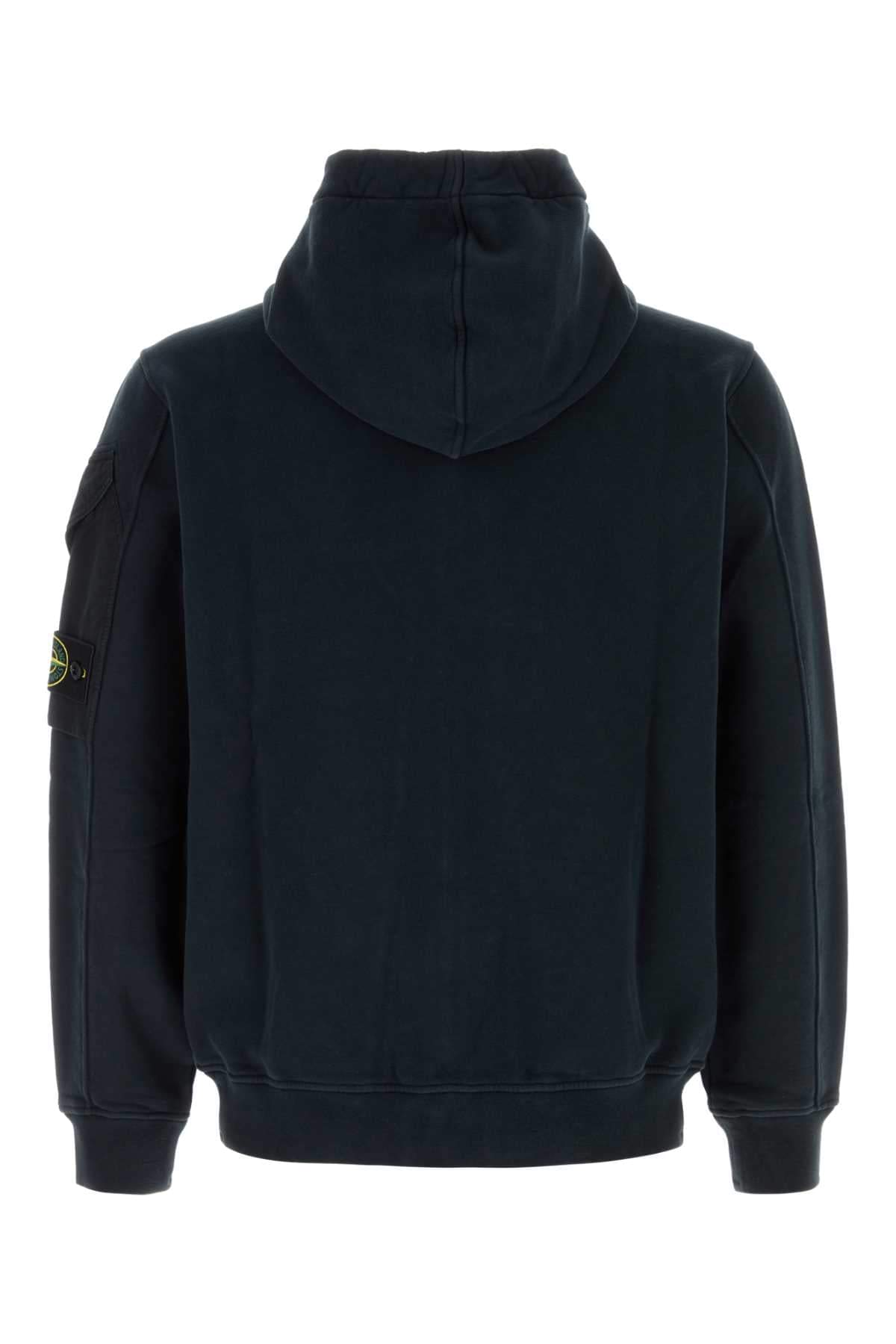 Stone Island Men Midnight Blue Cotton Sweatshirt STONE ISLAND