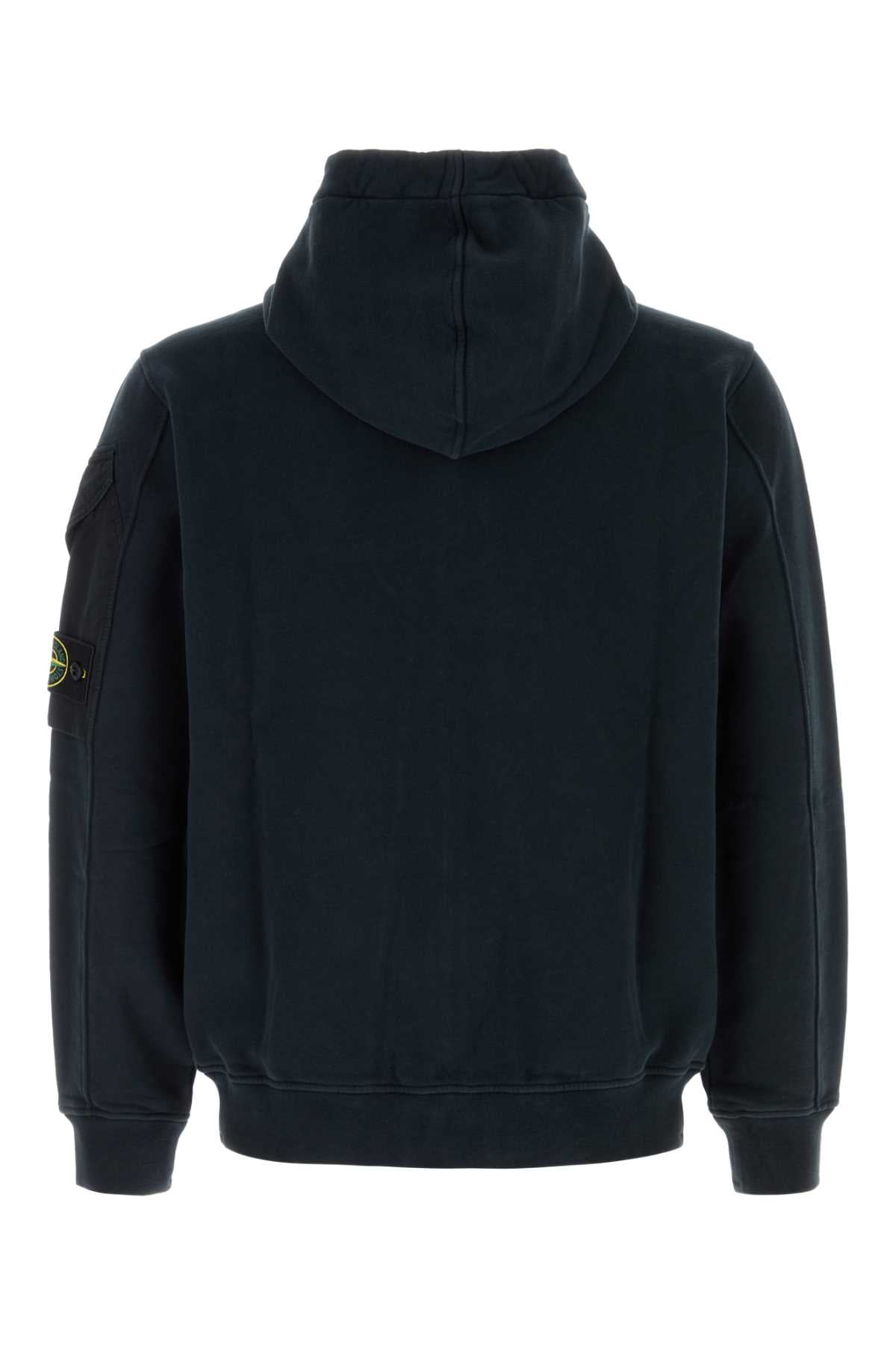 Stone Island Men Midnight Blue Cotton Sweatshirt STONE ISLAND