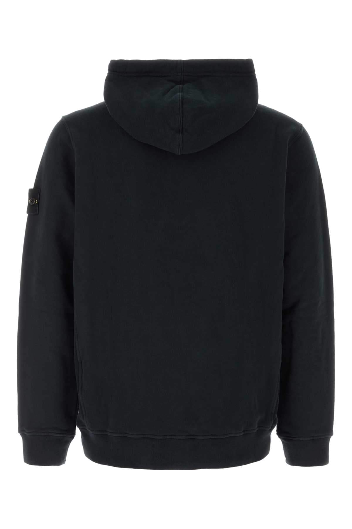 Stone Island Men Black Cotton Sweatshirt STONE ISLAND