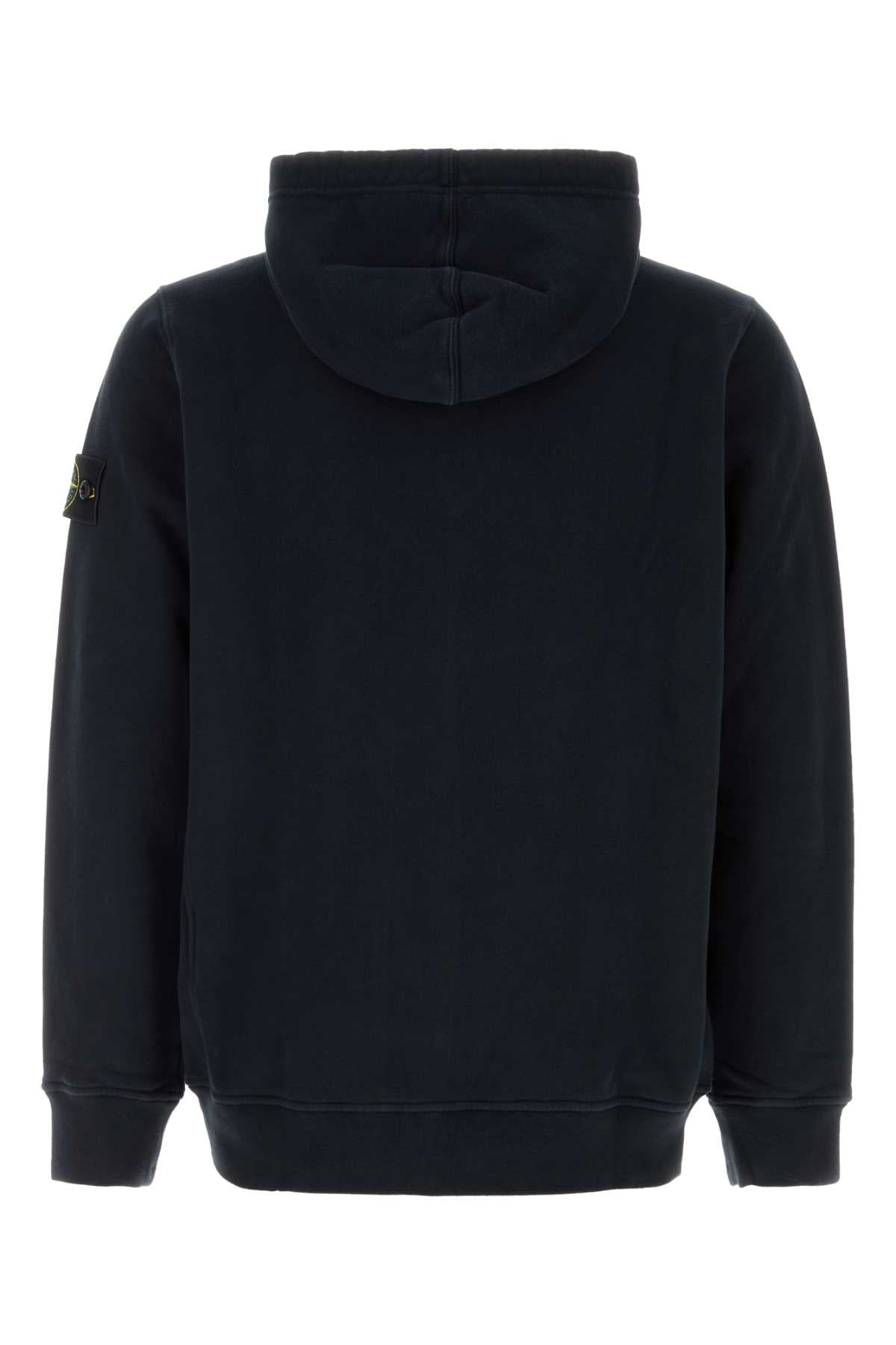 Stone Island Men Midnight Blue Cotton Sweatshirt STONE ISLAND