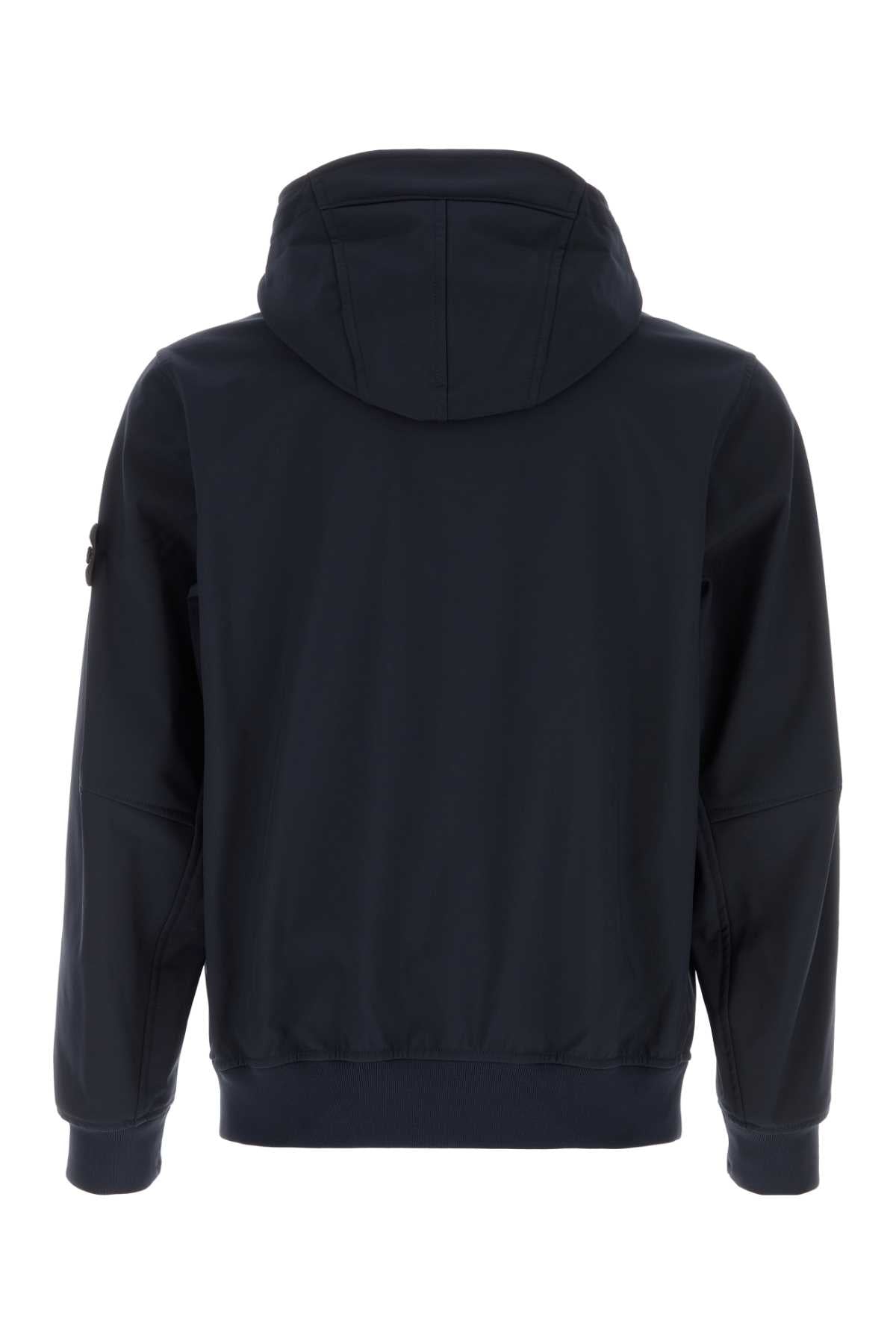 Stone Island Men Navy Blue Stretch Polyester Jacket STONE ISLAND