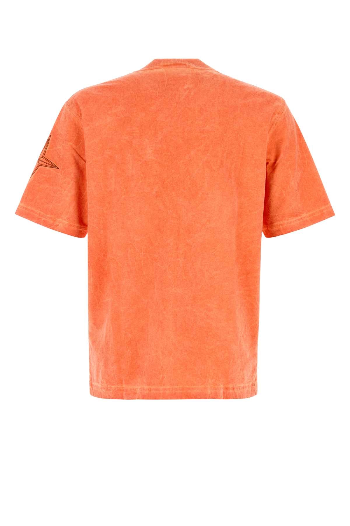 Stone Island Men Orange Cotton T-Shirt STONE ISLAND
