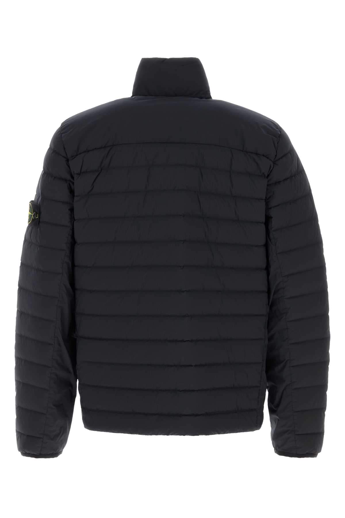 Stone Island Men Midnight Blue Stretch Nylon Jacket STONE ISLAND