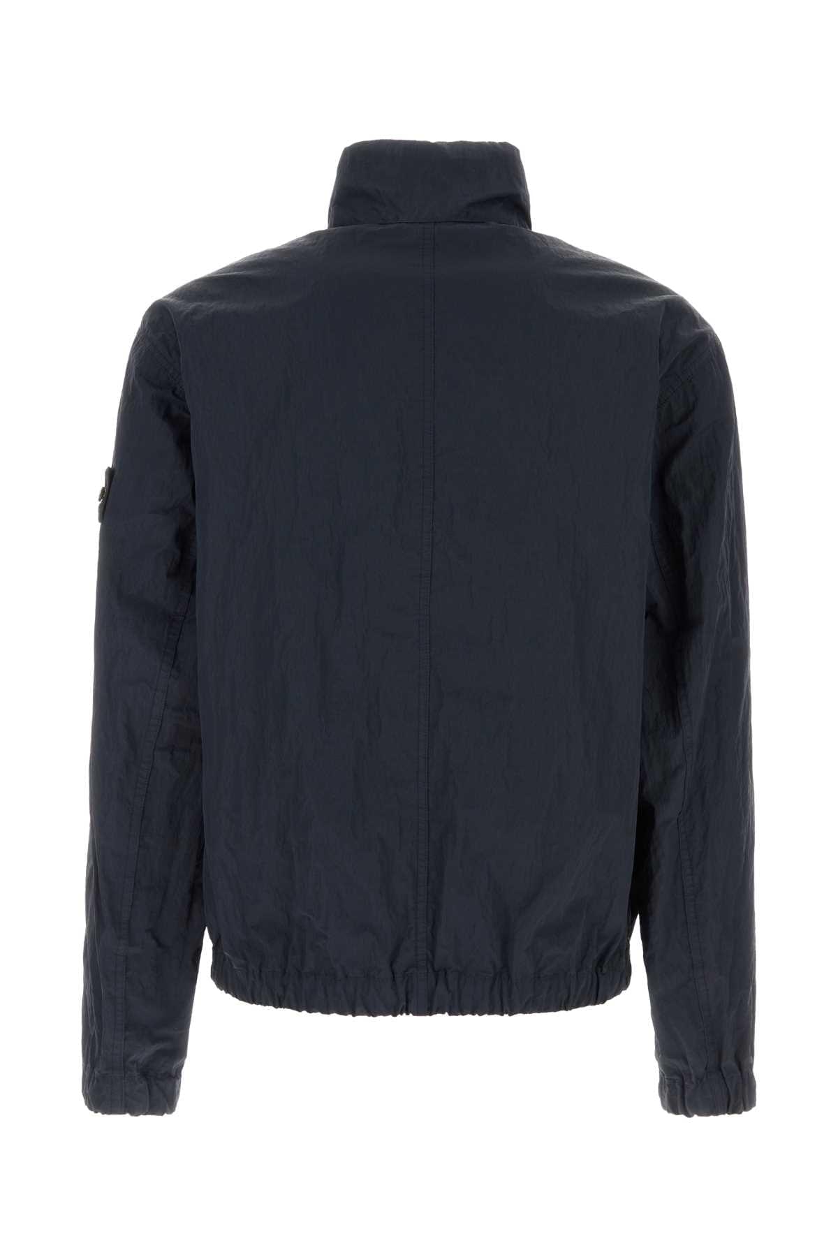 Stone Island Men Dark Blue Nylon Jacket STONE ISLAND
