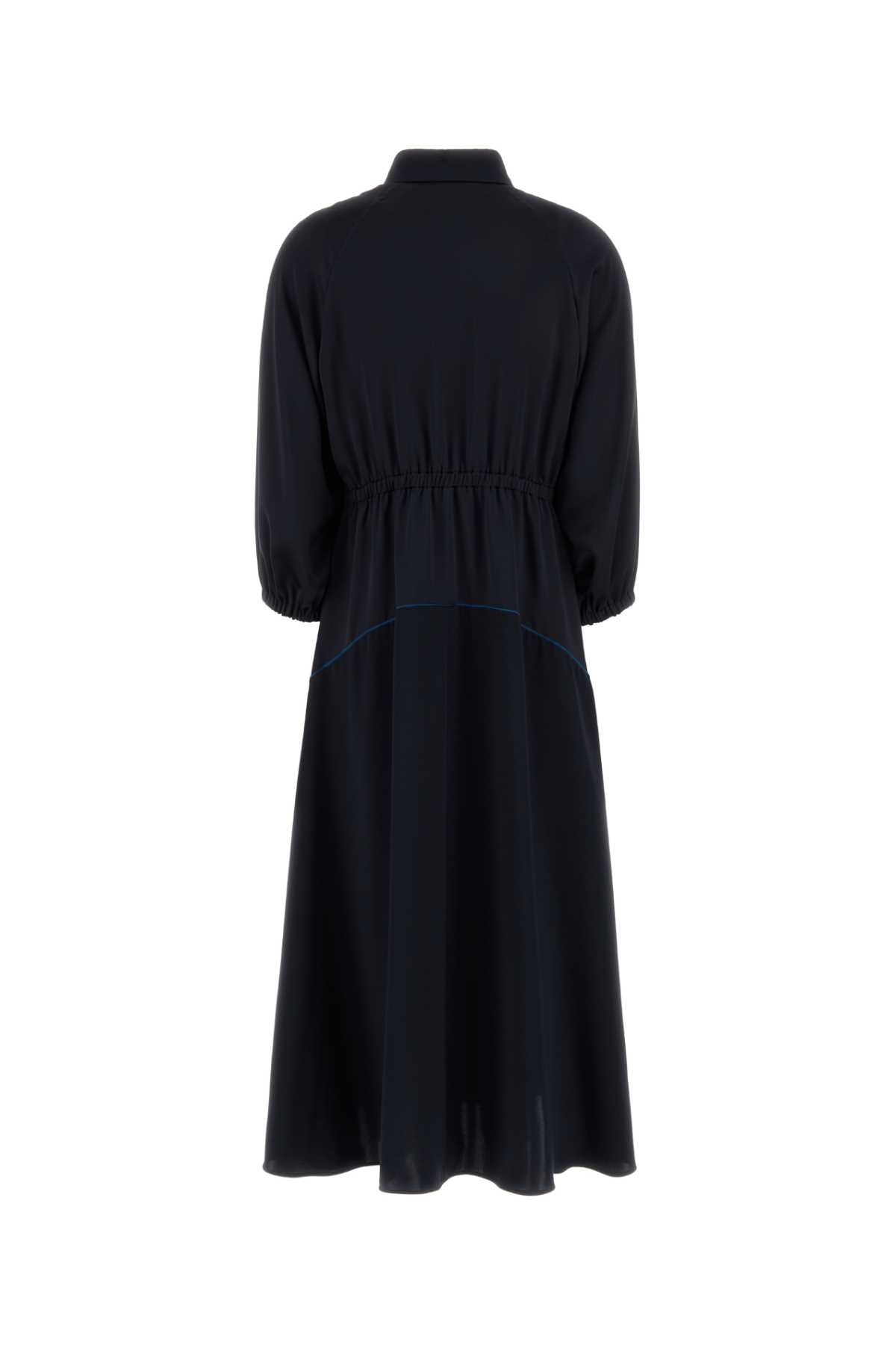 Max Mara Women Midnight Blue Crepe Pelota Dress MAX MARA