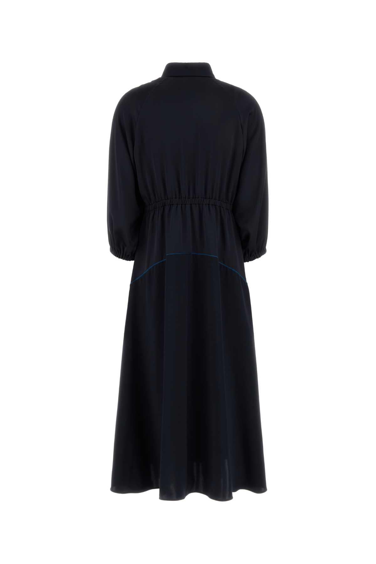 Max Mara Women Midnight Blue Crepe Pelota Dress MAX MARA
