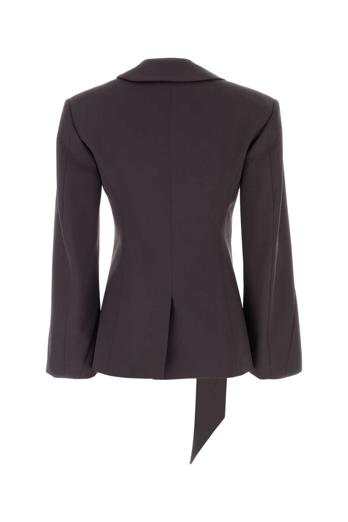 The Attico Women Plum Wool Blazer THE ATTICO