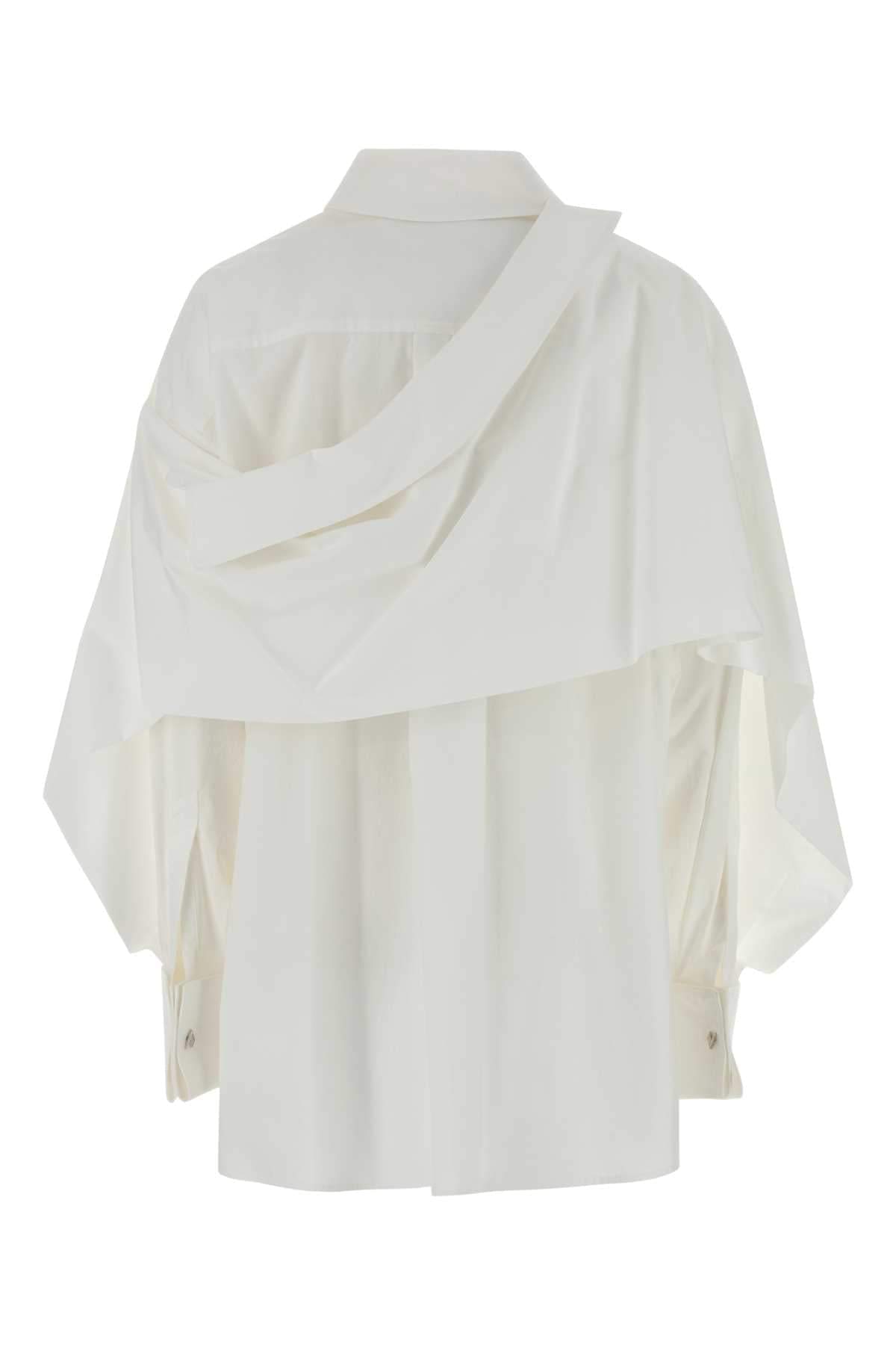 The Attico Women White Cotton Shirt THE ATTICO