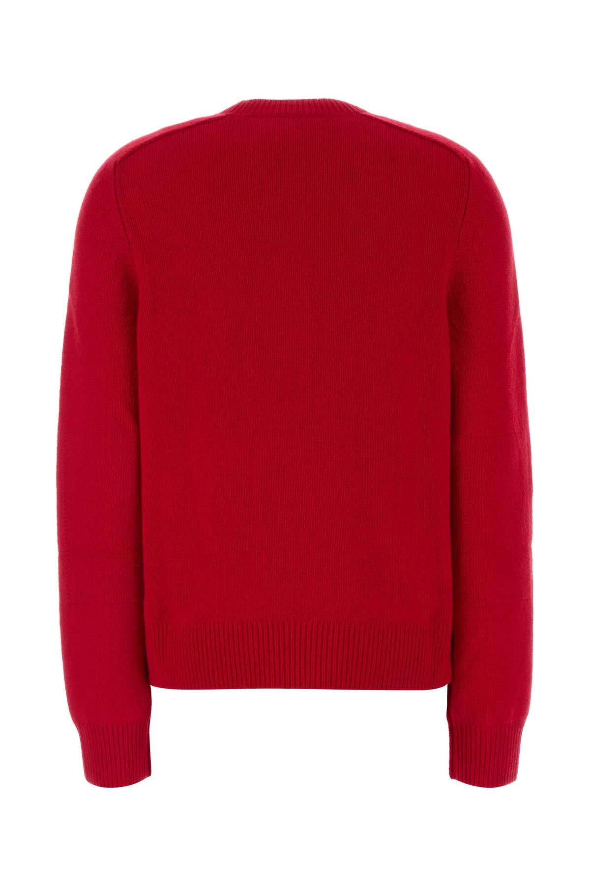 Burberry Women Red Stretch Cashmere Blend Sweater BURBERRY