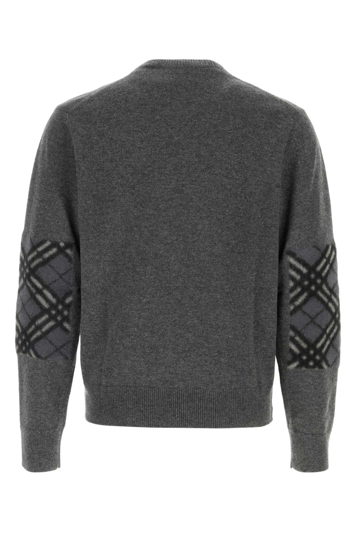 Burberry Men Dark Grey Wool Sweater BURBERRY