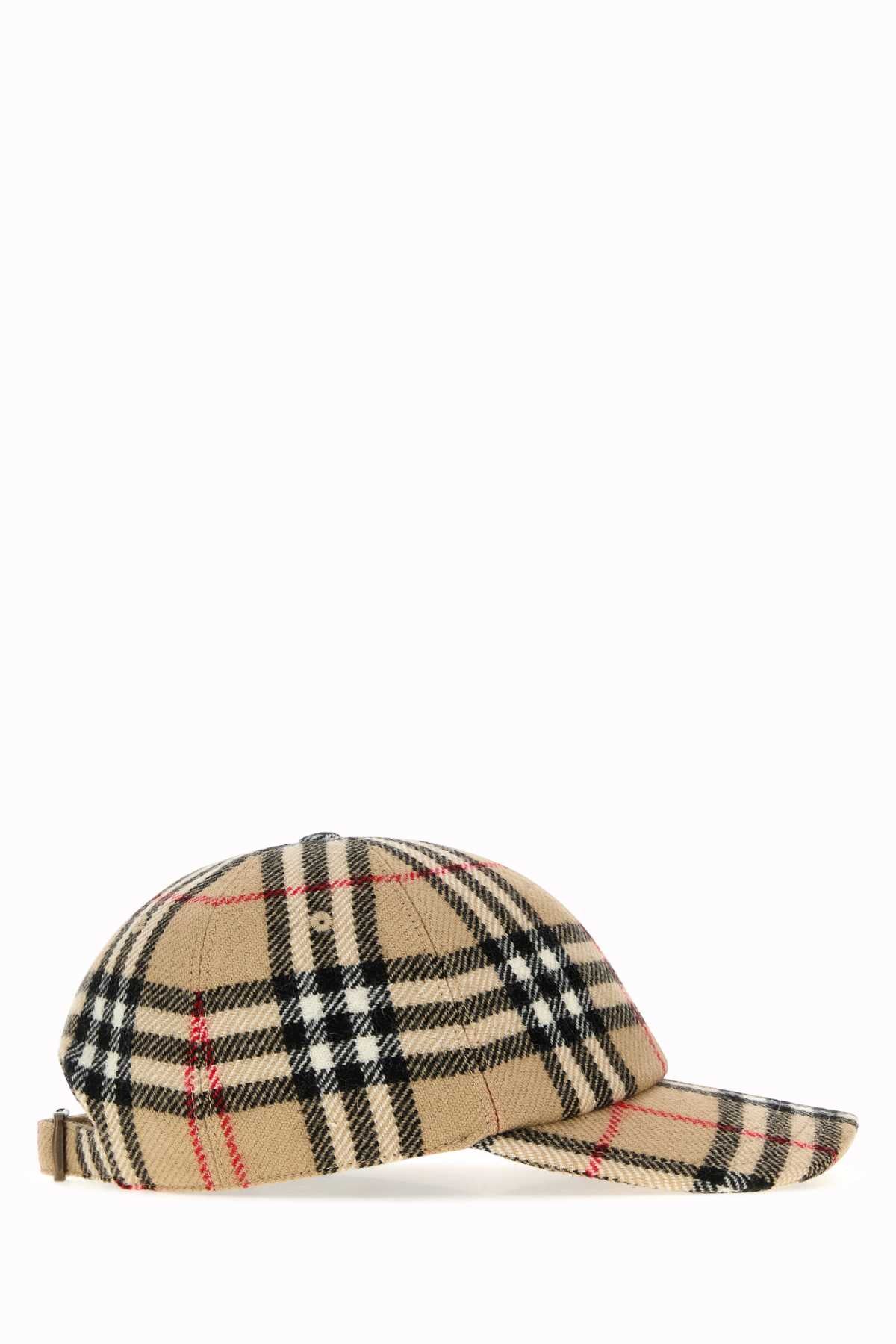Burberry Unisex Embroidered Wool Baseball Cap BURBERRY