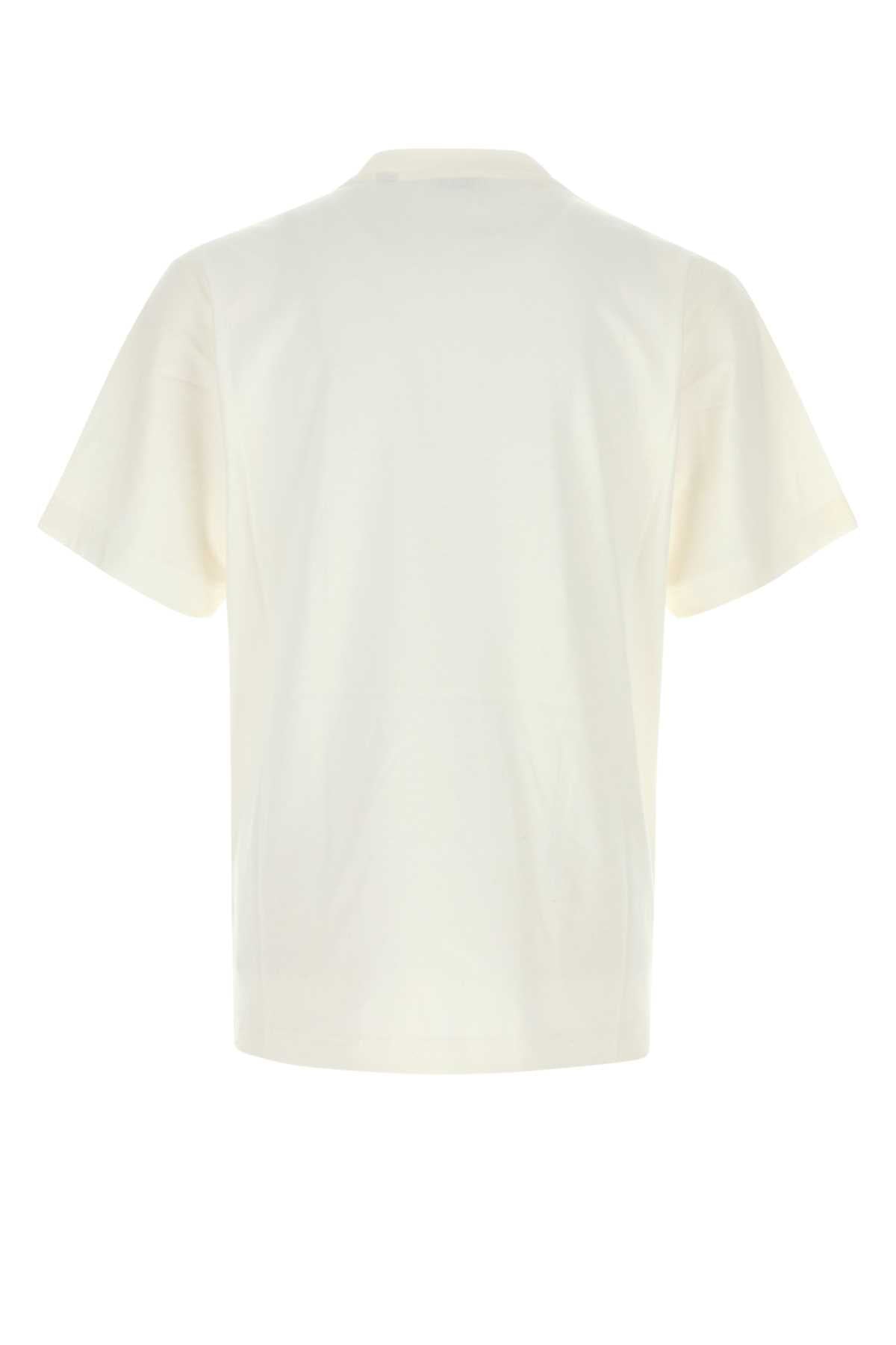 Burberry Men White Cotton T-Shirt BURBERRY