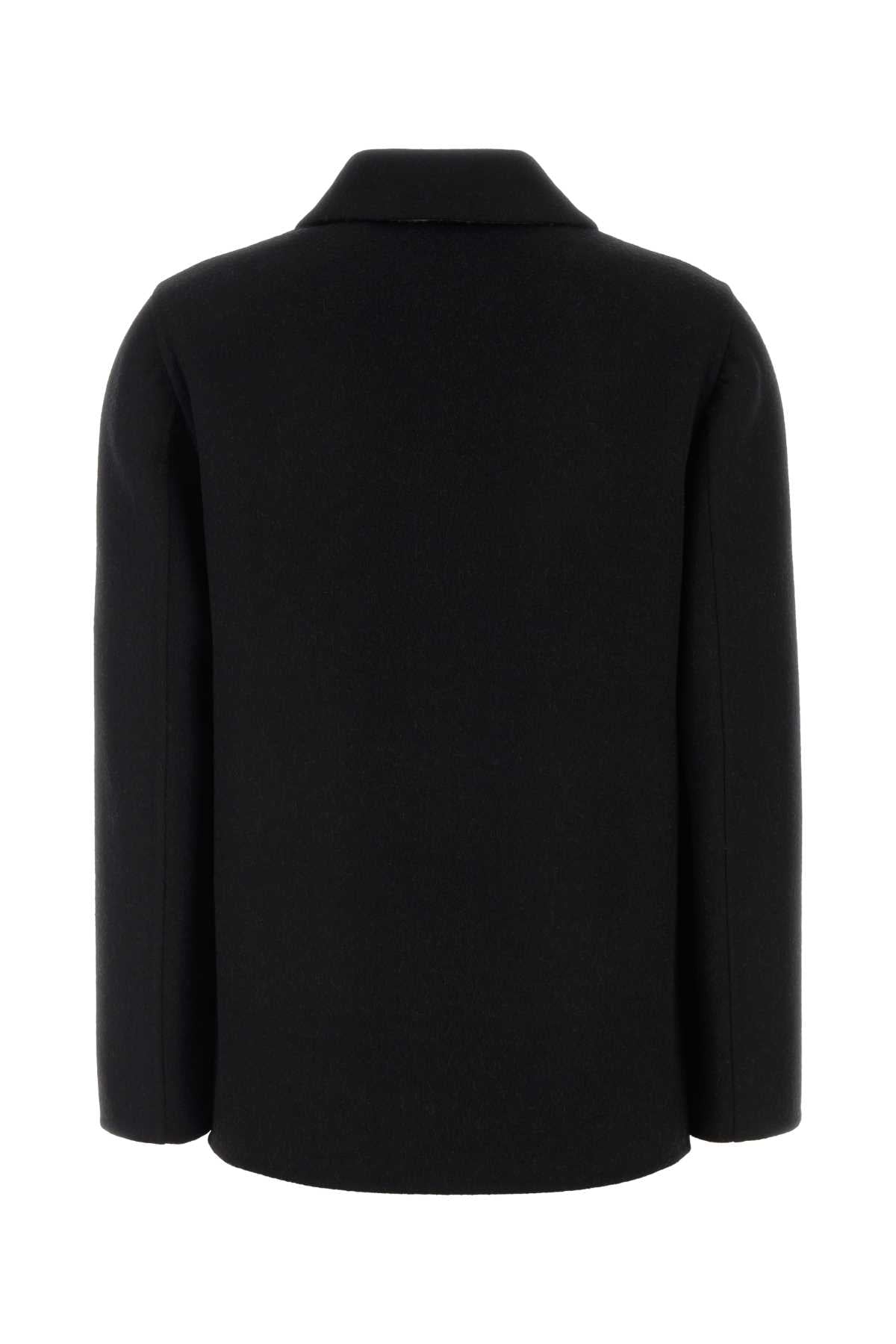 Burberry Women Black Wool Coat BURBERRY