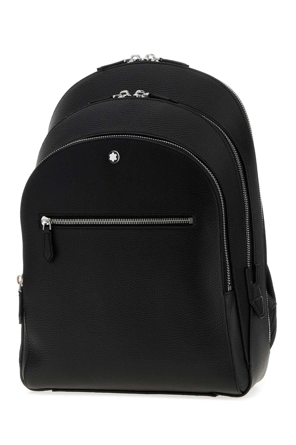 Montblanc Men Black Leather Backpack MONTBLANC