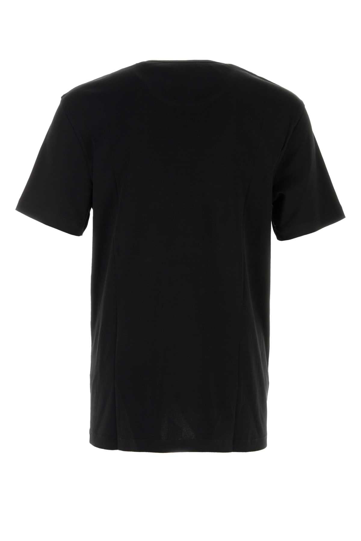 Lemaire Men Black Cotton T-Shirt LEMAIRE