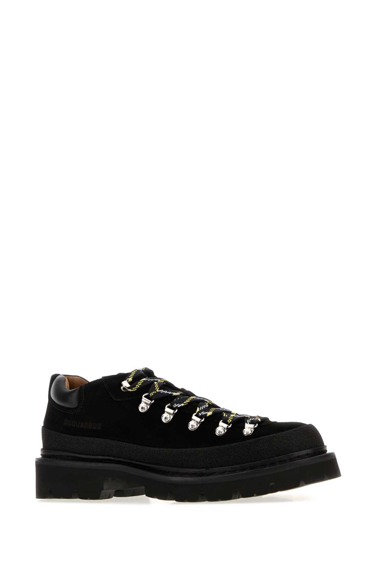 Dsquared Men Black Suede Lace-Up Shoes DSQUARED2